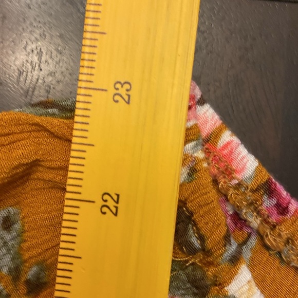 Mittoshop Mustard Floral Bohemian Tunic - Size Large - Picture 7 of 16